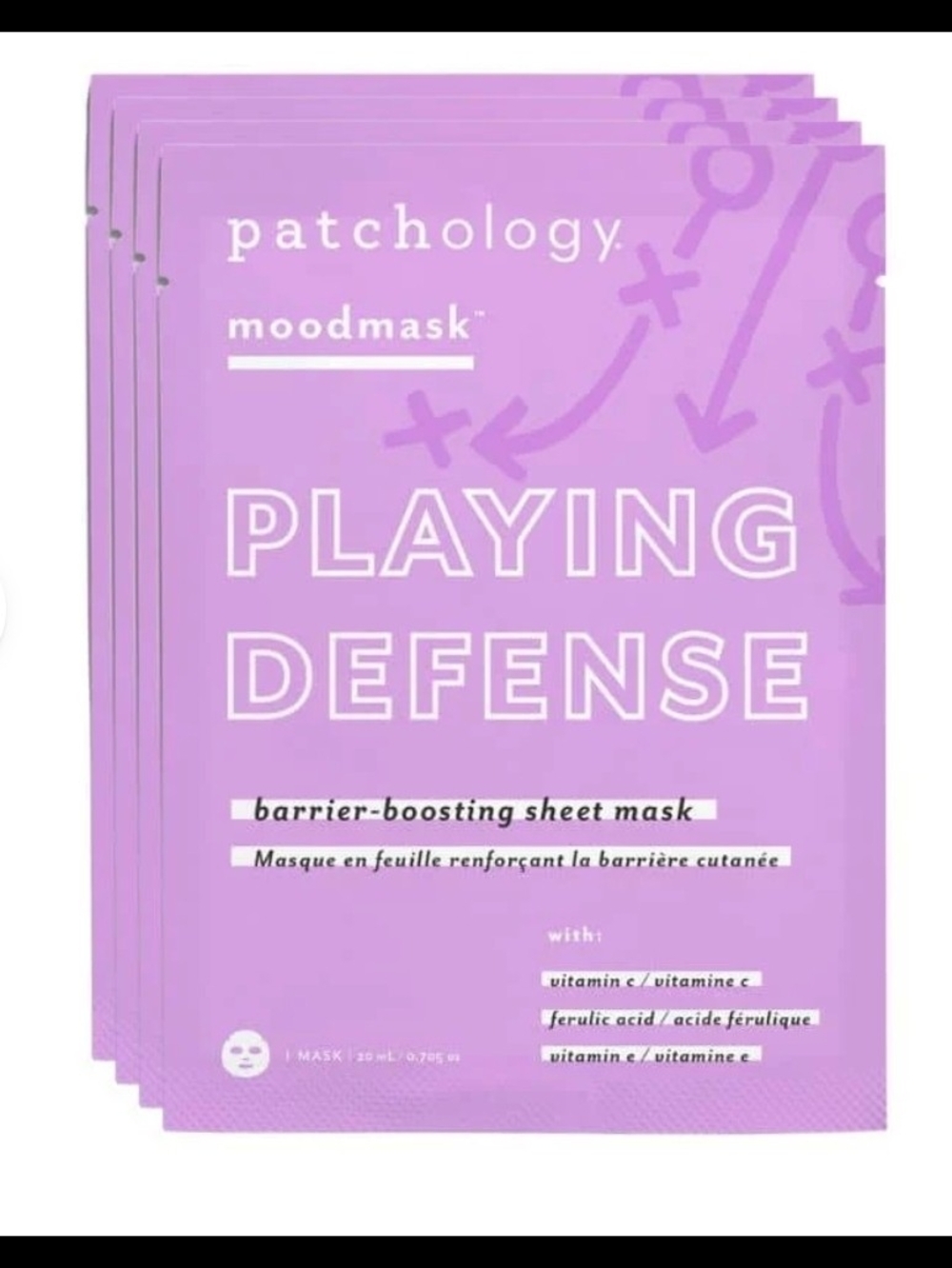 Patchology Playing Defense Barrier-Boosting Sheet Masks Set Of 4